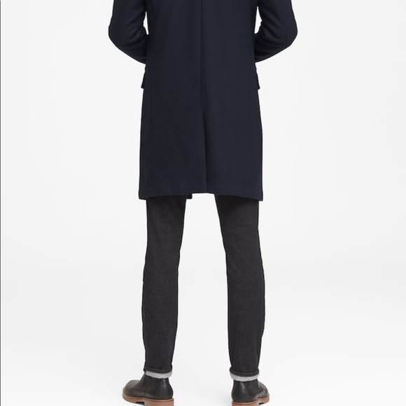 XS Men’s Banana Republic Italian Woolblend Topcoat - Picture 4 of 7